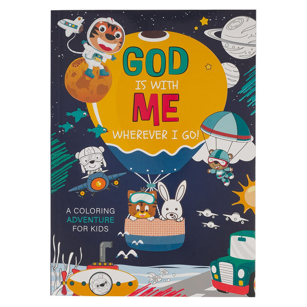 God Is With Me Wherever I Go! Coloring Adventure for Kids - KI Gifts Christian Supplies