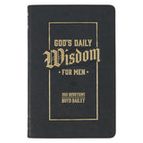 God's Daily Wisdom For Men Brown Faux Leather Devotional