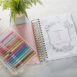 The Illustrated Words of Jesus for Women Wirebound Coloring Devotional
