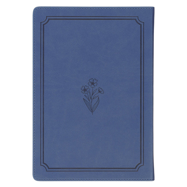 Bless Your Heart Blue Faux Leather Daily Devotional for Women