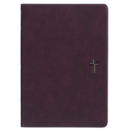 Saddle Tan Faux Leather NLT Everyday Devotional Bible for Men