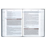 Navy Wave Hardcover NLT Everyday Devotional Bible for Men