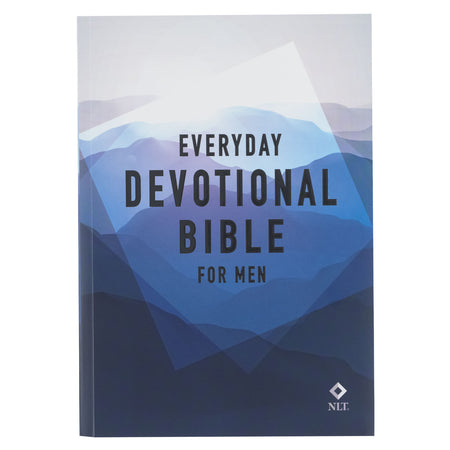 Tan Faux Leather NLT Everyday Devotional Bible for Men
