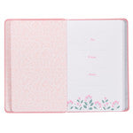 Look Up, Girl! Pink Faux Leather Devotional