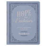Hope That Endures Blue Faux Leather Devotional - KI Gifts Christian Supplies