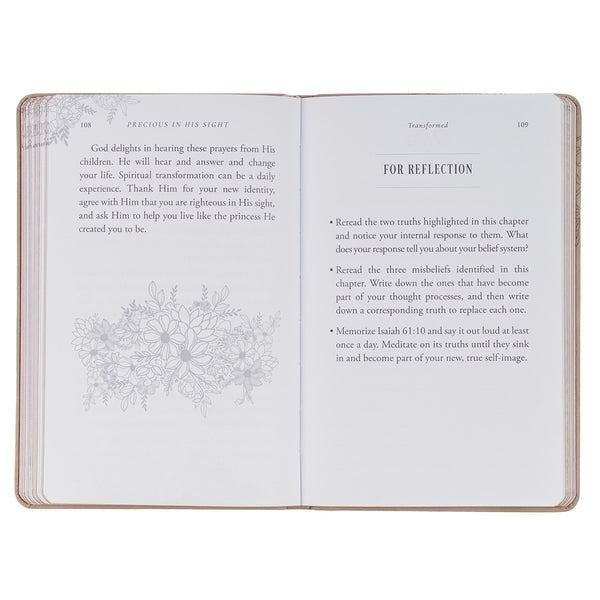 Precious in His Sight Taupe Faux Leather Gift Book