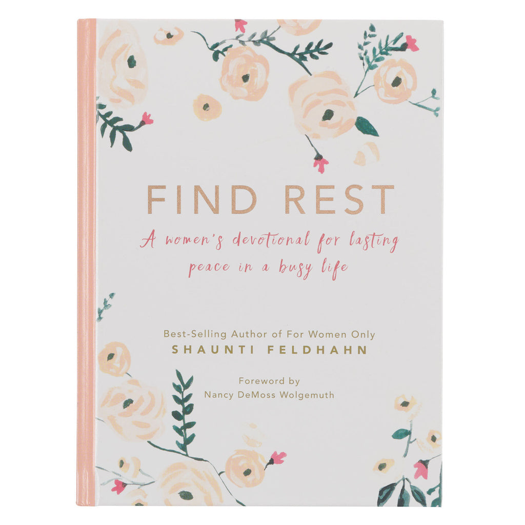 Legacy of Leaders Gray Faux Leather DevotionalFind Rest Pink Floral Hardcover Devotional