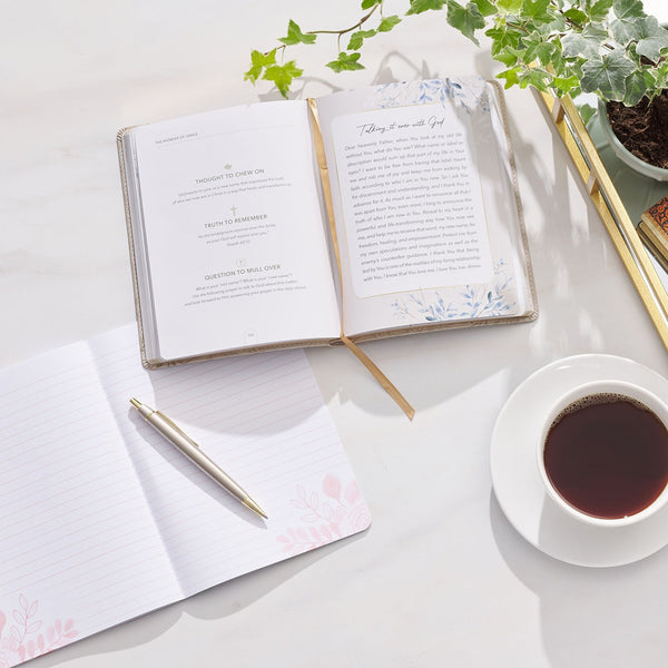 The Wonder of Grace: A 40-Day Devotional Journey Taupe Faux Leather Devotional