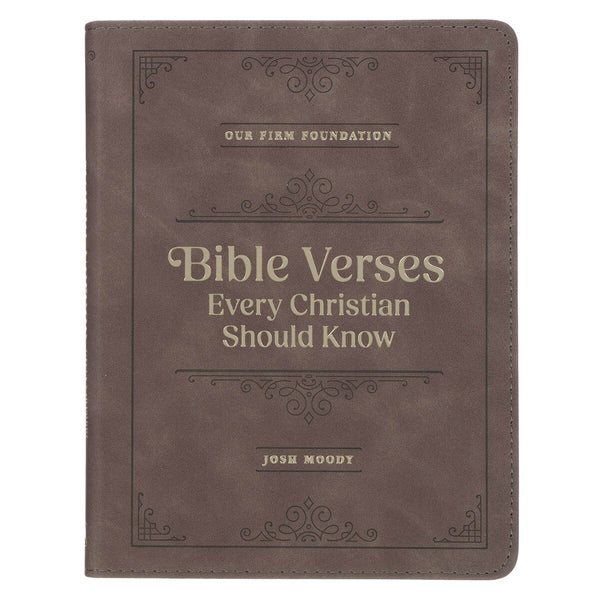 Bible Verses Every Christian Should Know Brown Faux Leather Devotional