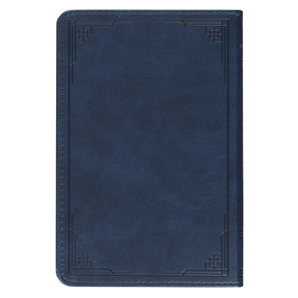 Finding Peace in the Psalms Navy Blue Faux Leather Daily Devotional
