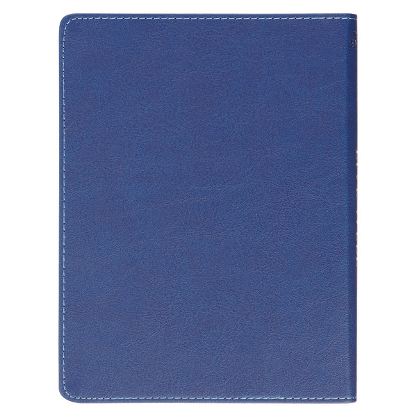 Live Well: God's Plan for Your Wellbeing Blue Faux Leather Daily Devotional