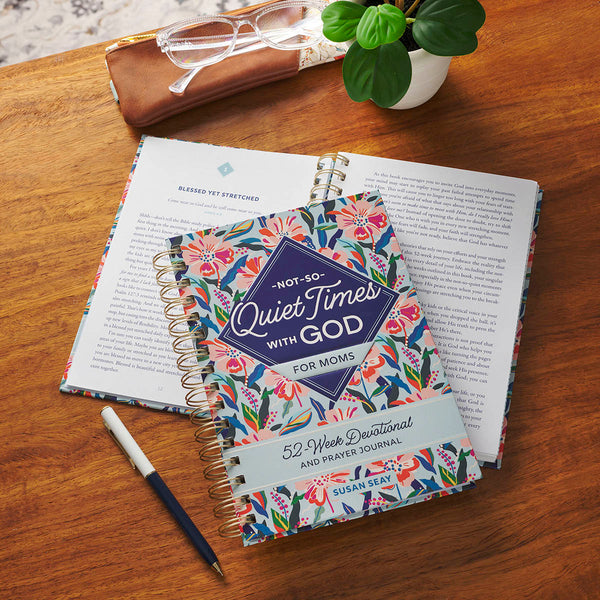 Not-So-Quiet Times with God for Moms: 52-Week Devotional and Prayer Journal