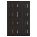 Black and Gold Peel-and-Stick Bible Indexing Tabs