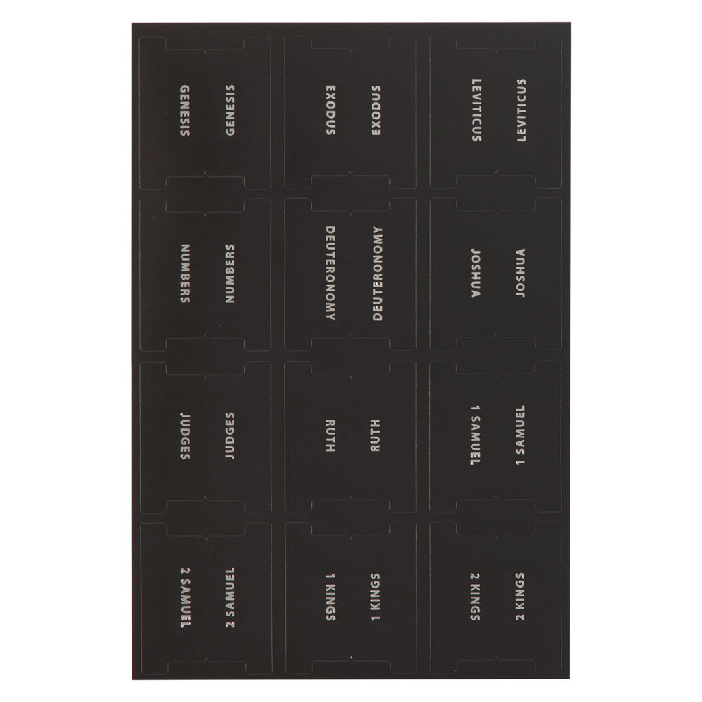 Black and Silver Bible Indexing Tabs