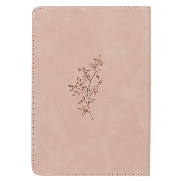 Trust Mottled Blush Faux Leather Classic Journal - Proverbs 3:5