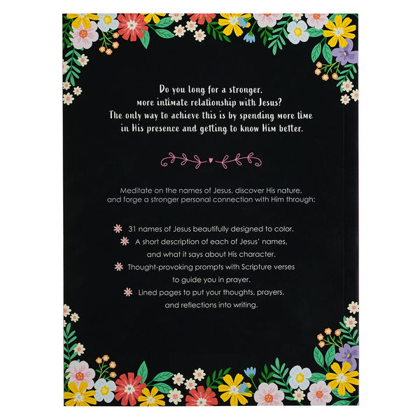 The Names of Jesus Prompted Coloring Prayer Journal