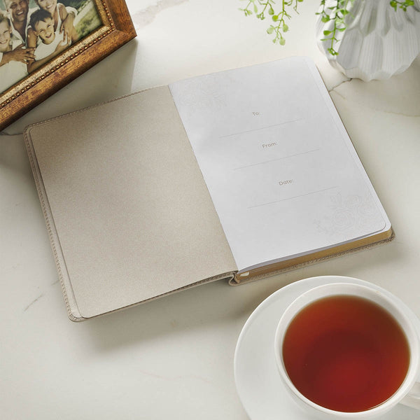 Everything Beautiful Taupe Faux Leather Slimline Journal - Ecclesiastes 3:11