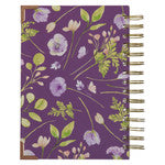 New Mercies Every Morning Purple Floral Wirebound Journal - Lamentations 3:22-23