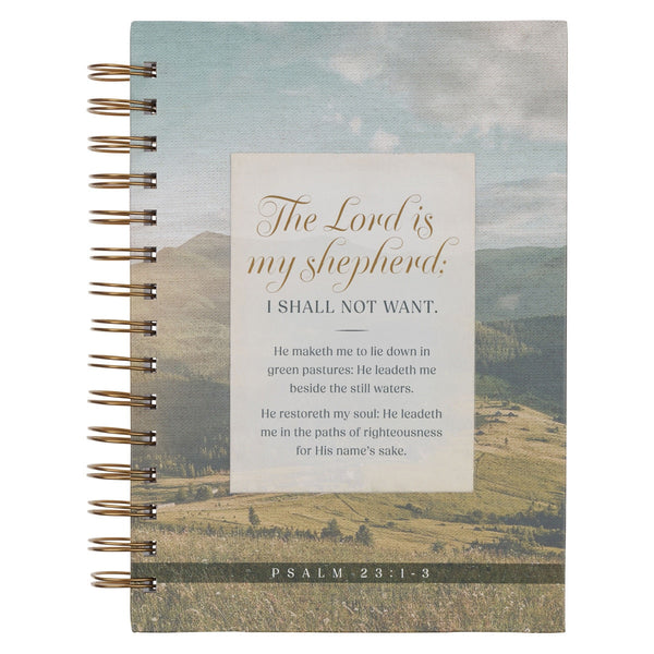 The Lord is My Shepherd Pasture Spiral Journal –Psalm 23:1–3 - KI Gifts Christian Supplies
