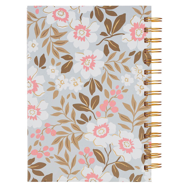 Things Are Possible White Poppy Spiral Journal - Matthew 19:26