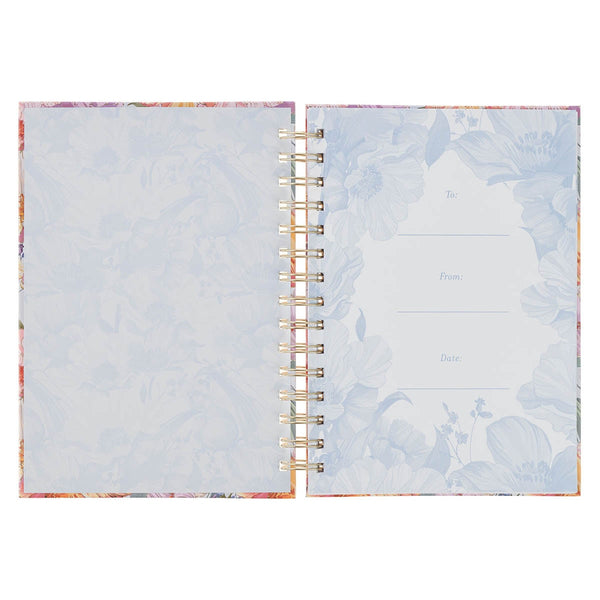 I Know the Plans Bright Floral Spiral Journal Jeremiah 29:11