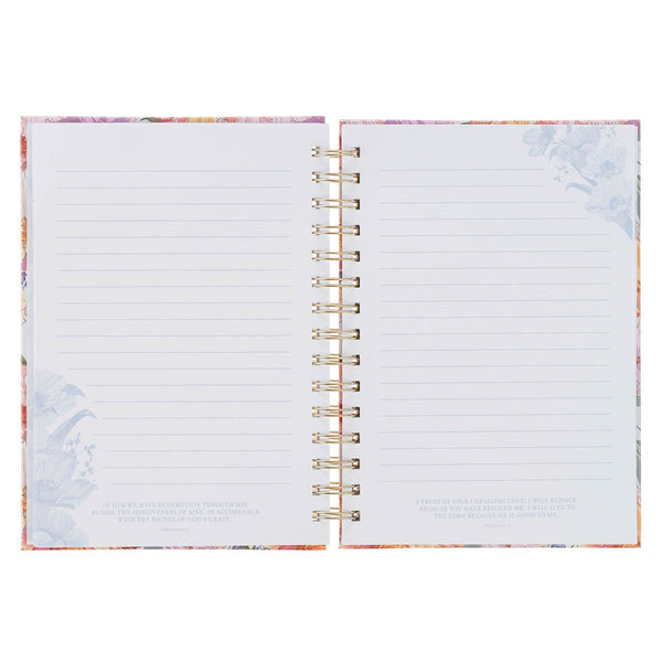 I Know the Plans Bright Floral Spiral Journal Jeremiah 29:11