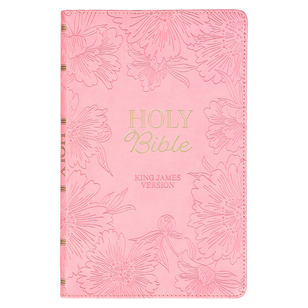 Blossom Pink Faux Leather Gift Edition King James Version Bible