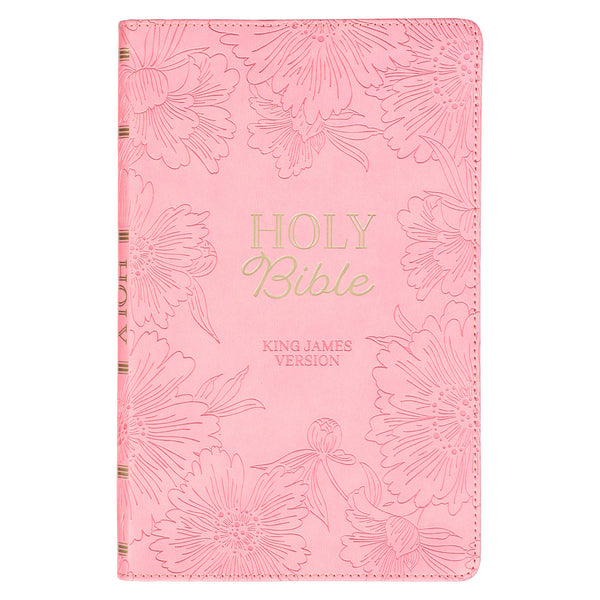 Blossom Pink Faux Leather Gift Edition King James Version Bible