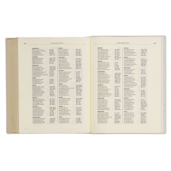 Blush Bouquet Faux Leather Hardcover Large Print King James Version Note-taking Bible