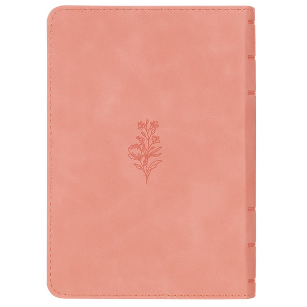 Coral Dawn Floral Large Print Compact King James Version Bible