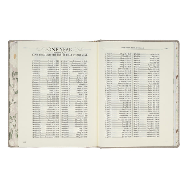 Trust Taupe Faux Leather Large Print King James Version Note-taking Bible - Proverbs 3:5
