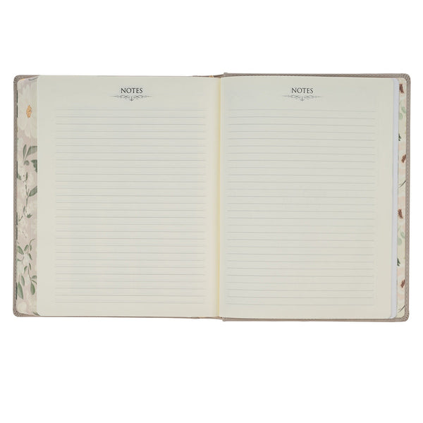 Trust Taupe Faux Leather Large Print King James Version Note-taking Bible - Proverbs 3:5