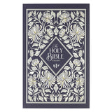 Midnight Floral Softcover King James Version Outreach Bible