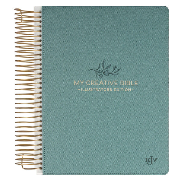 Teal Faux Leather Hardcover My Creative Bible Illustrators Edition