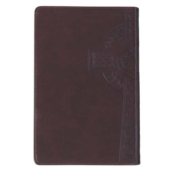 Burgundy Cross Giant Print Reader’s Edition KJV Bible