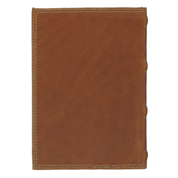 Lion Camel Tan Genuine Leather Compact King James Version Bible