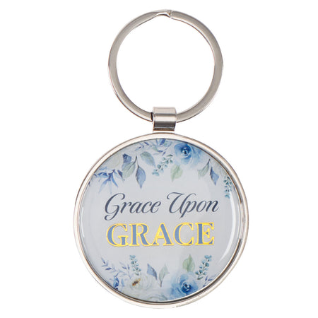 Metal Graduation Keyring with Tassel in Gift Tin - Hope and a Future Navy Jeremiah 29:11