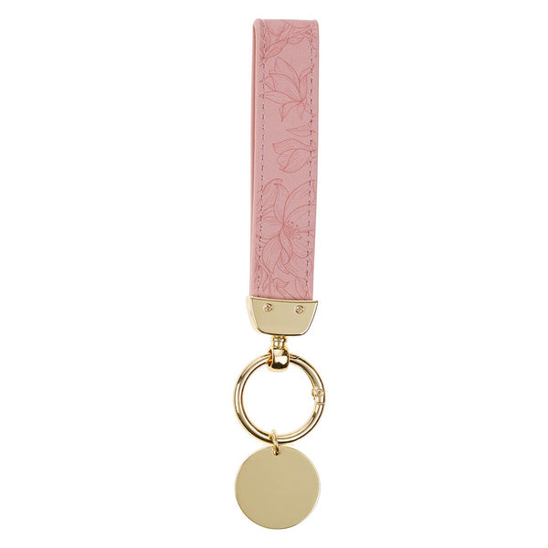 Trust in the Lord Pink Faux Leather Wristlet Keychain - Proverbs 3:5