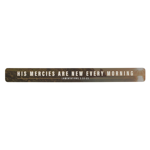 His Mercies Are New Large Magnetic Strip - Lamentations 3:22–23 - KI Gifts Christian Supplies