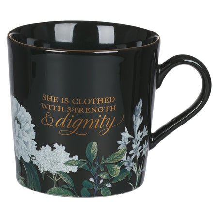 More Precious than Rubies Pink Floral Ceramic Coffee Mug - Proverbs 31:10