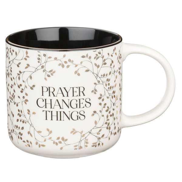 Prayer Changes Things Gold Leaf Ceramic Coffee Mug