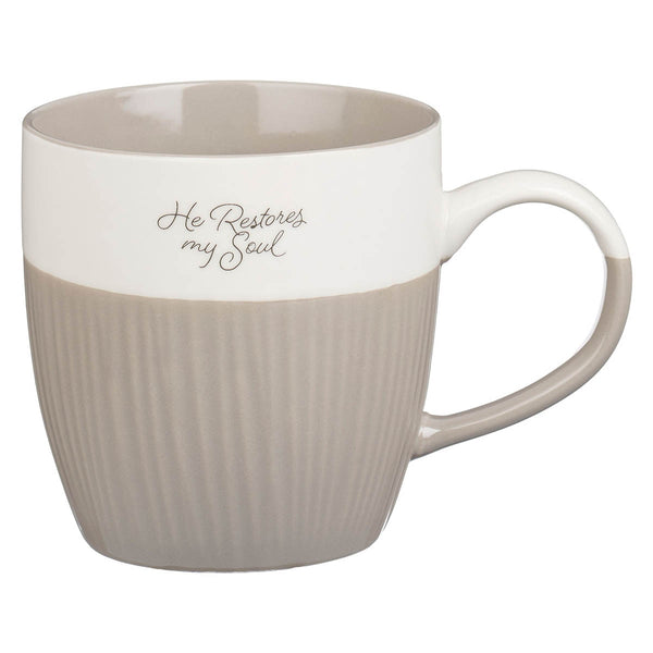 Peaceful Moments Textured Hand-dipped Ceramic Mug Set