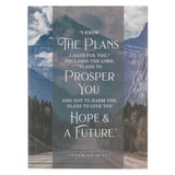 Hope and a Future Mountain Path Medium Notebook - Jeremiah 29:11
