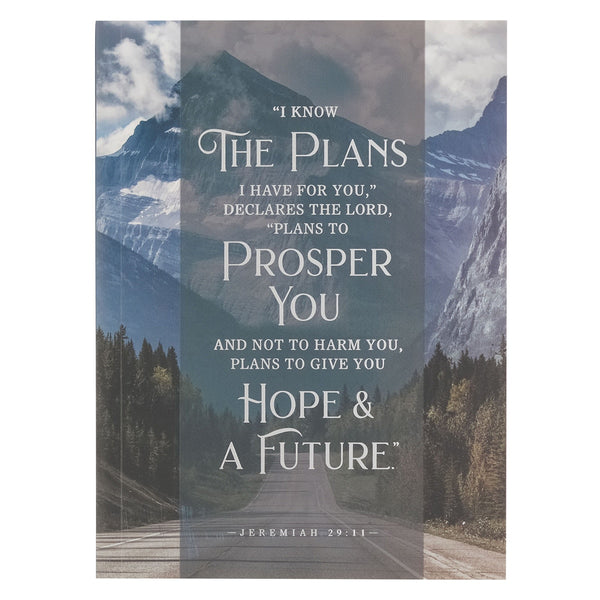 Hope and a Future Mountain Path Medium Notebook - Jeremiah 29:11 - KI Gifts Christian Supplies