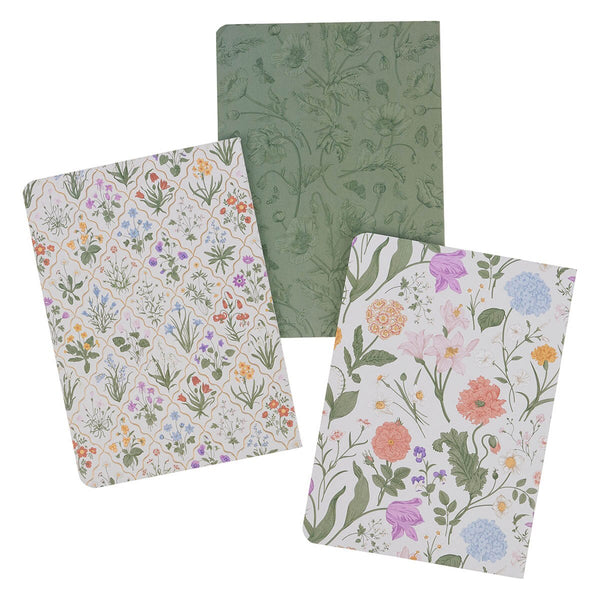 Sufficient Grace Floral Lattice Notebook Set - 2 Corinthians 12:9