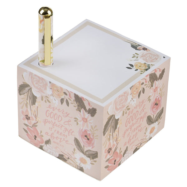 Every Good and Perfect Gift Note Block with Pen Set - James 1:17