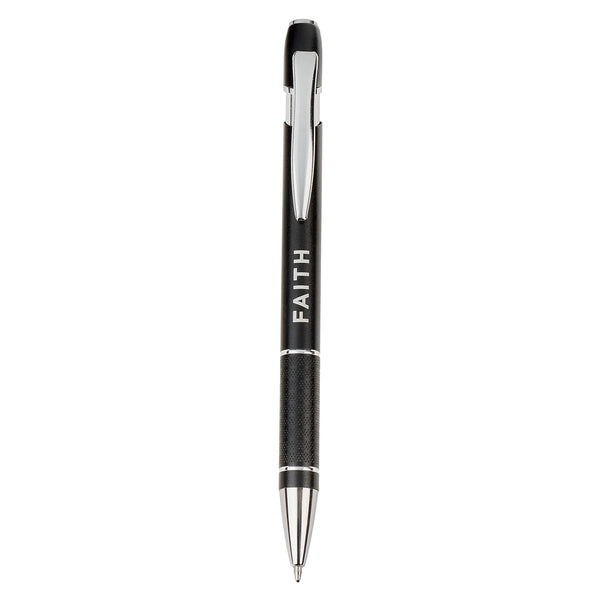 Faith Black and Brown Classic Gift Pen - Matthew 17:20