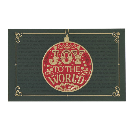 Joy to the World MDF Christmas Ornament