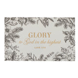 Glory to God Black Botanical Pass-Around Card Set - Luke 2:14 - KI Gifts Christian Supplies