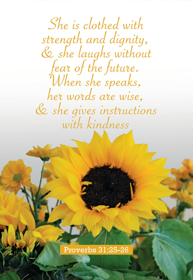 Pass it on - She is clothed with strength and dignity